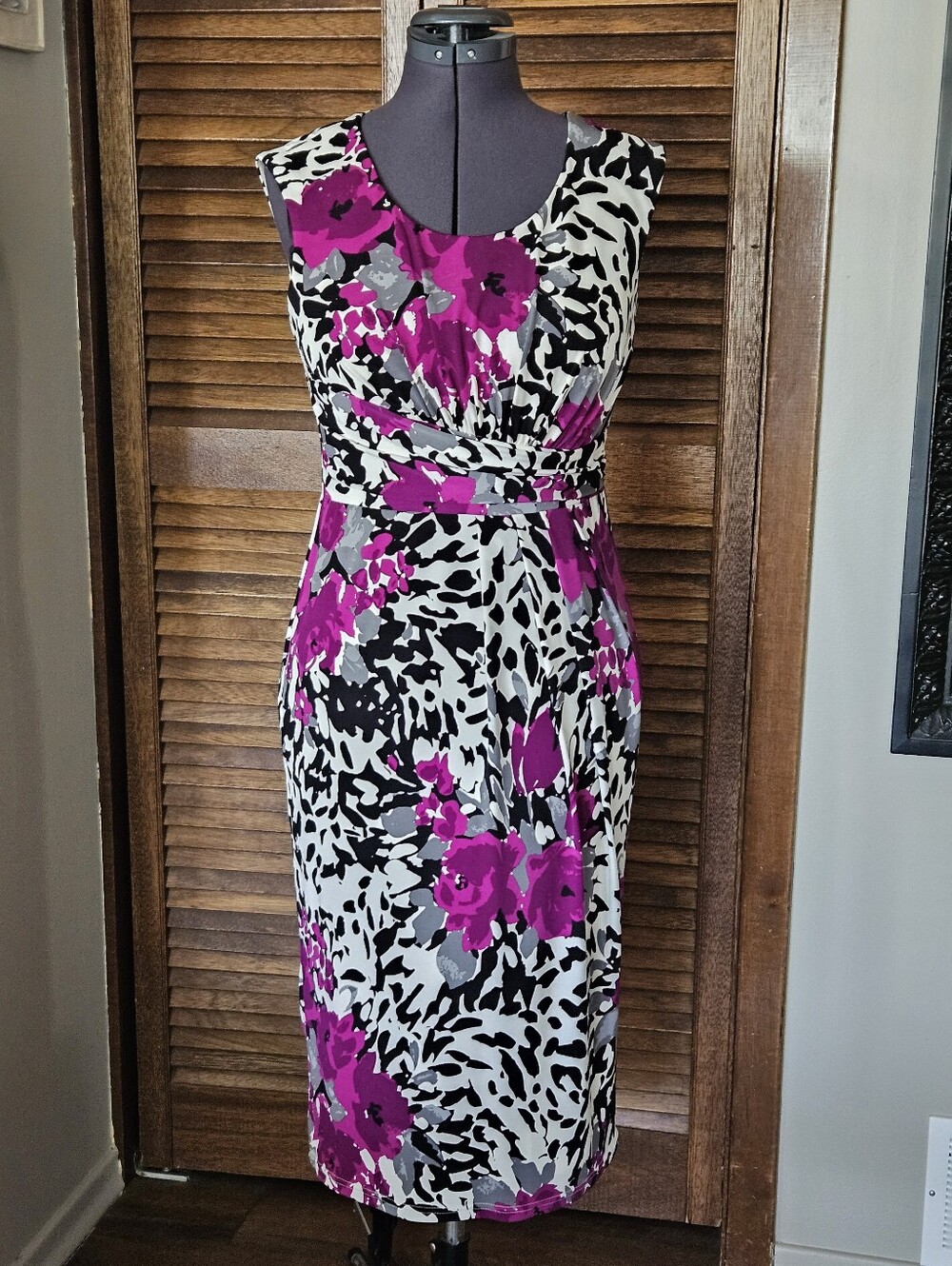 Pretty Floral and Animal Print Dress